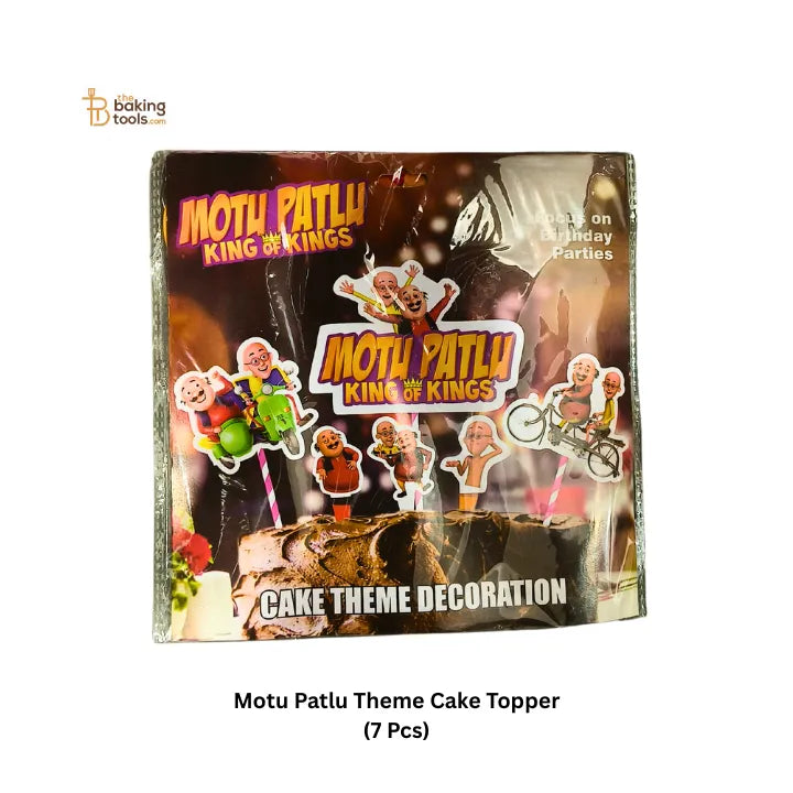 Motu Patlu Theme Cake Topper (7 Pcs) - thebakingtools.com