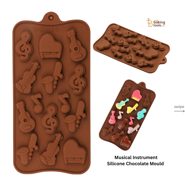 Musical Instrument Silicone Chocolate Mould - 14 Cavity