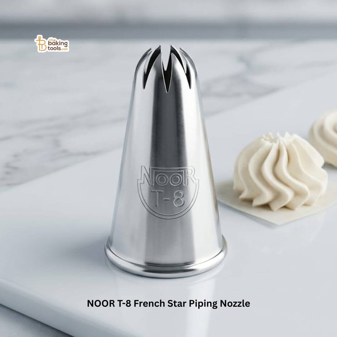 NOOR T-8 French Star Piping Nozzle _ The Baking Tools