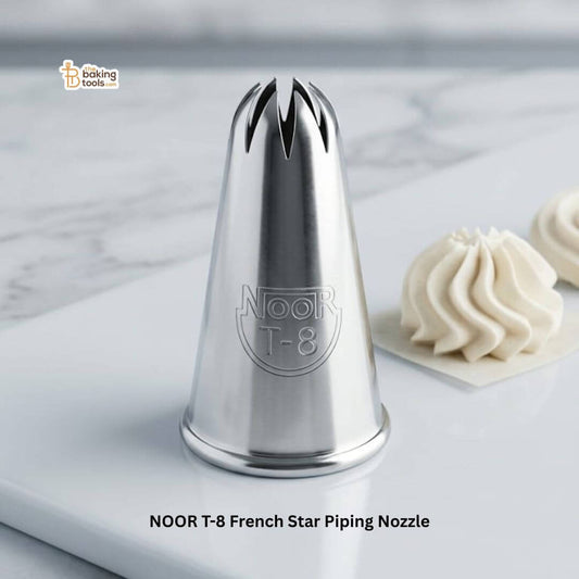 NOOR T-8 French Star Piping Nozzle _ The Baking Tools