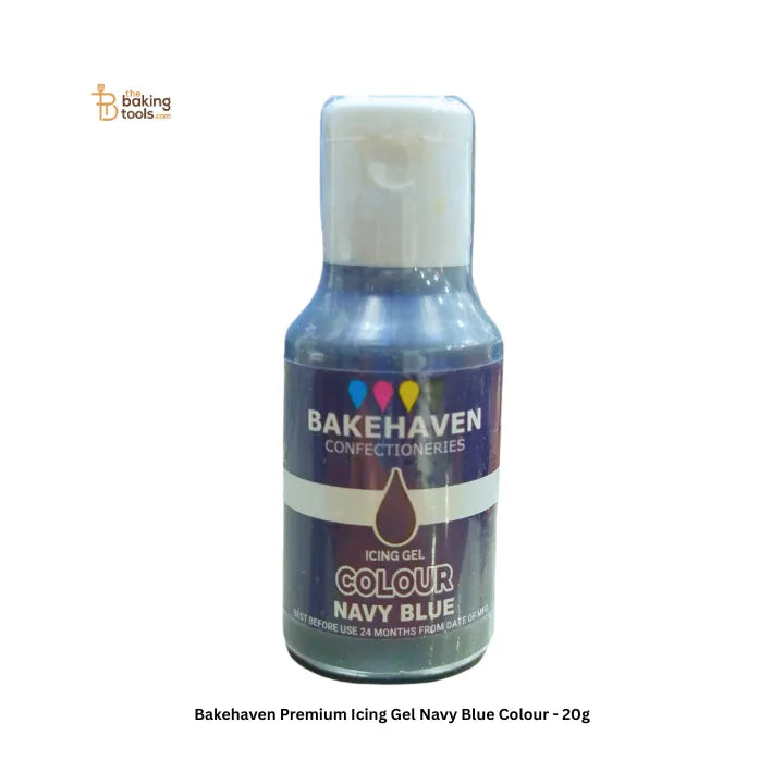 Bakehaven Premium Icing Gel Navy Blue Colour - 20g