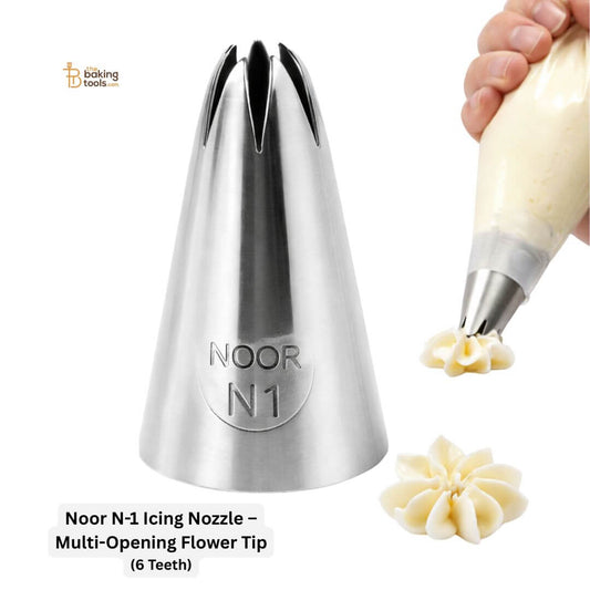 Noor N-1 Icing Nozzle – Multi-Opening Flower Tip _ The Baking Tools