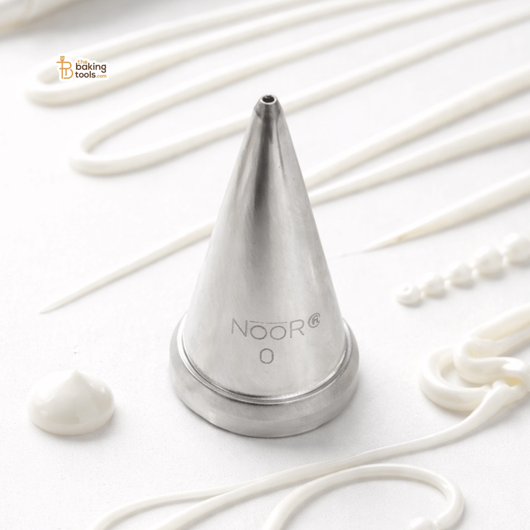 Noor No. 0 Round Piping Nozzle – Cake & Cookie Decoration _ The Baking Tools