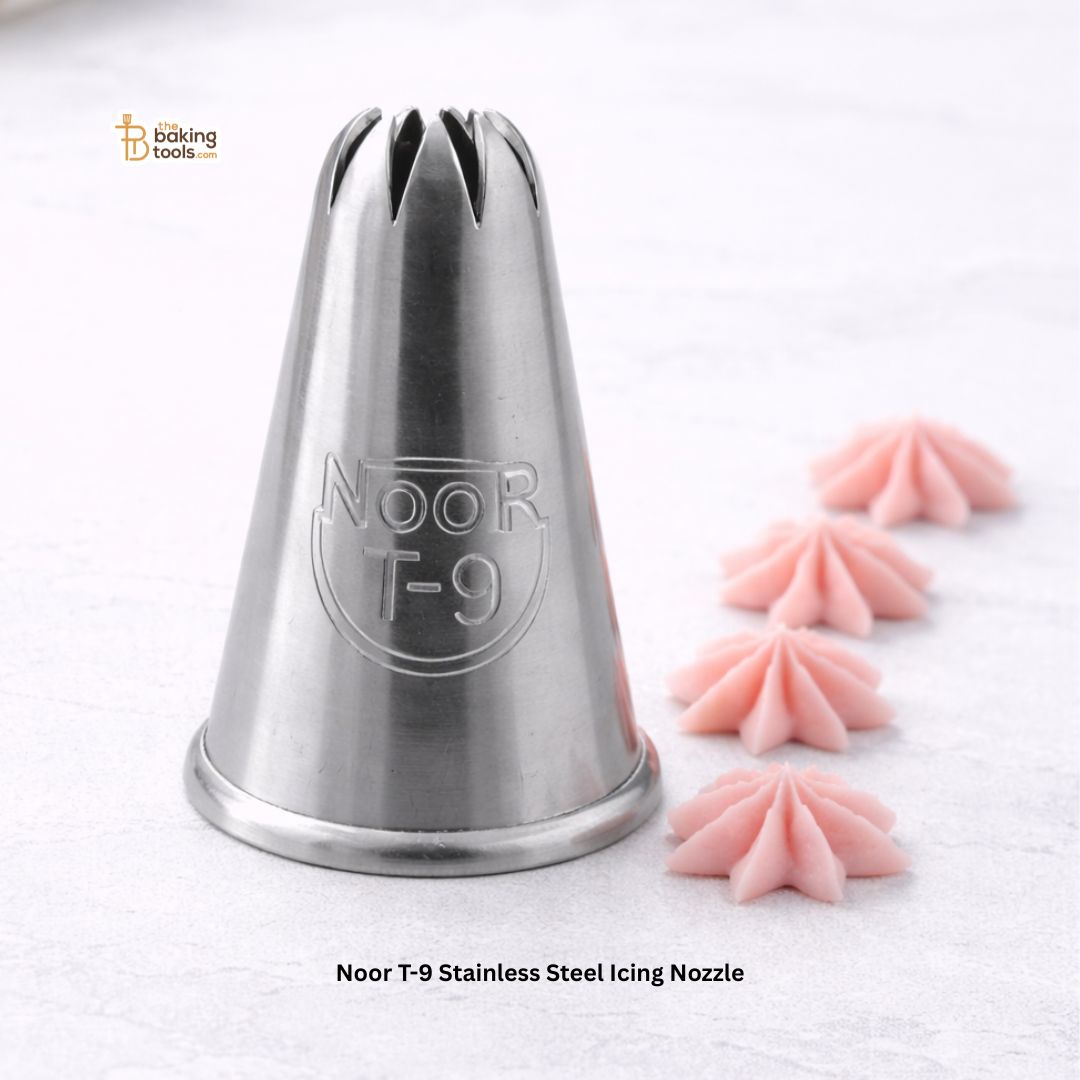 Noor T-9 Open Star Piping Nozzle – Stainless Steel