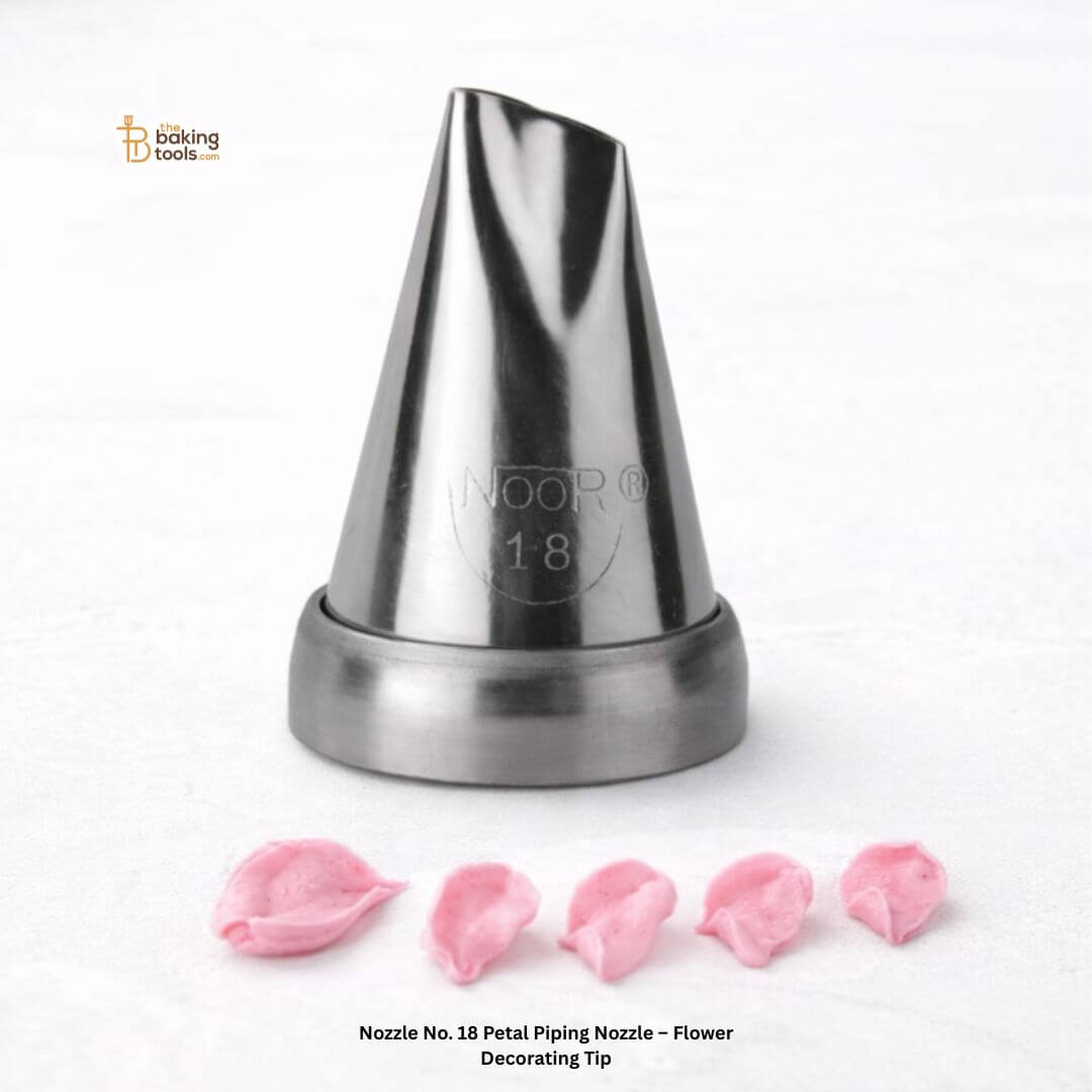 Nozzle No. 18 Petal Piping Nozzle – Flower Decorating Tip