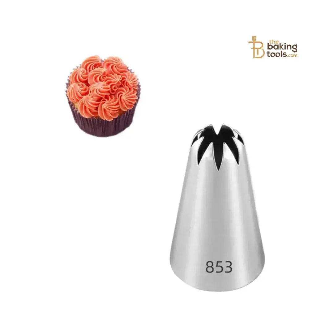 Nozzle 853 | 8 Teeth Closed Star Piping Nozzle Tip - thebakingtools.com