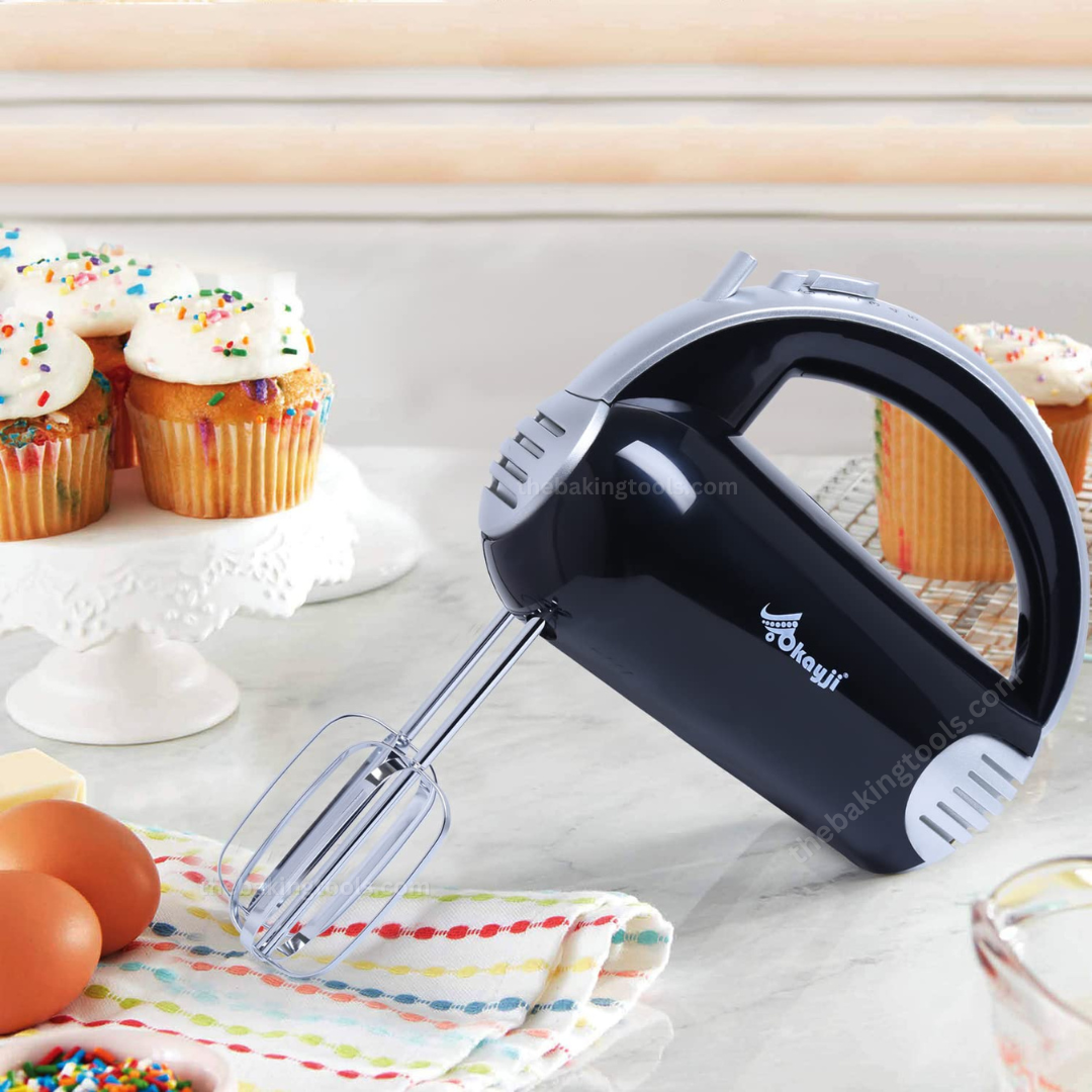 Okayji HM-002 400 Watt 5 Speed Hand Mixer _ the baking tools