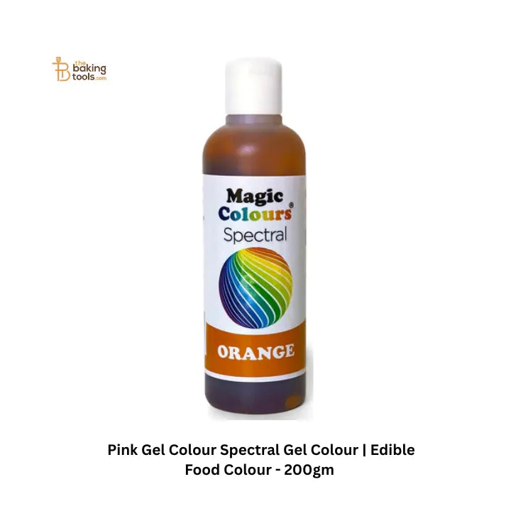Orange Gel Colour Spectral Gel Colour | Edible Food Colour - 200 Gram - thebakingtools.com