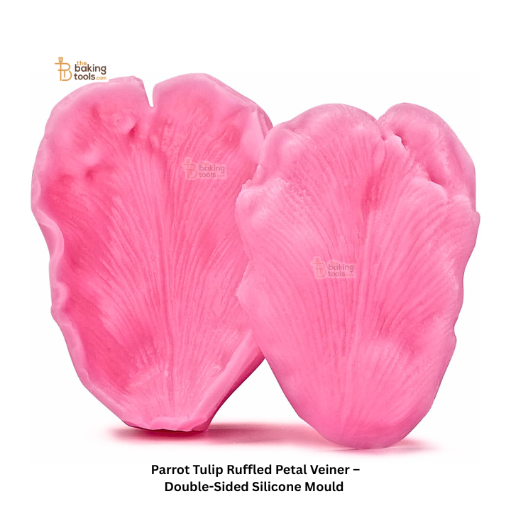 Parrot Tulip Ruffled Petal Veiner – Double-Sided Silicone Mould - #780
