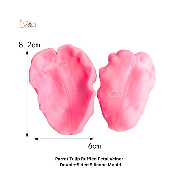 Parrot Tulip Ruffled Petal Veiner – Double-Sided Silicone Mould - #780