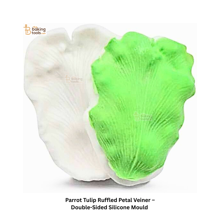 Parrot Tulip Ruffled Petal Veiner – Double-Sided Silicone Mould - #780