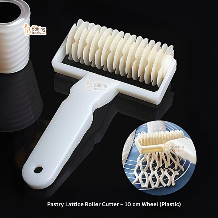 Pastry Lattice Roller Cutter – 10 cm Wheel (Plastic)