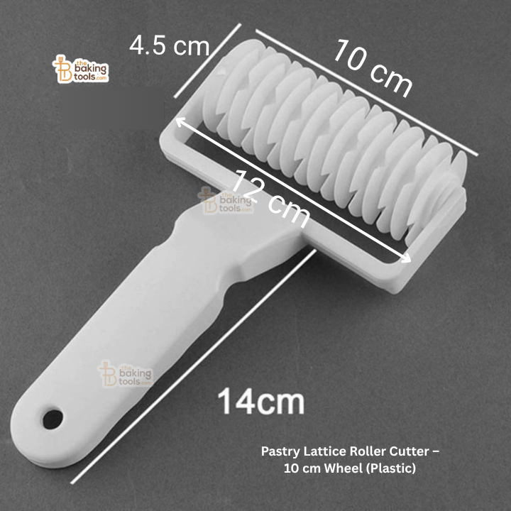 Pastry Lattice Roller Cutter – 10 cm Wheel (Plastic)