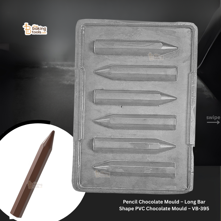Pencil Chocolate Mould – Long Bar Shape PVC Chocolate Mould – VB-395