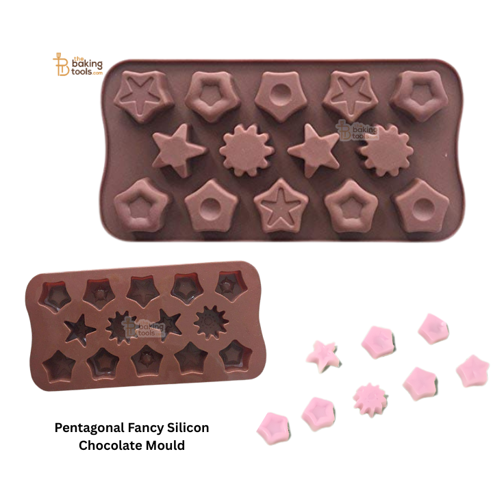 Pentagonal Fancy Silicon Chocolate Mould