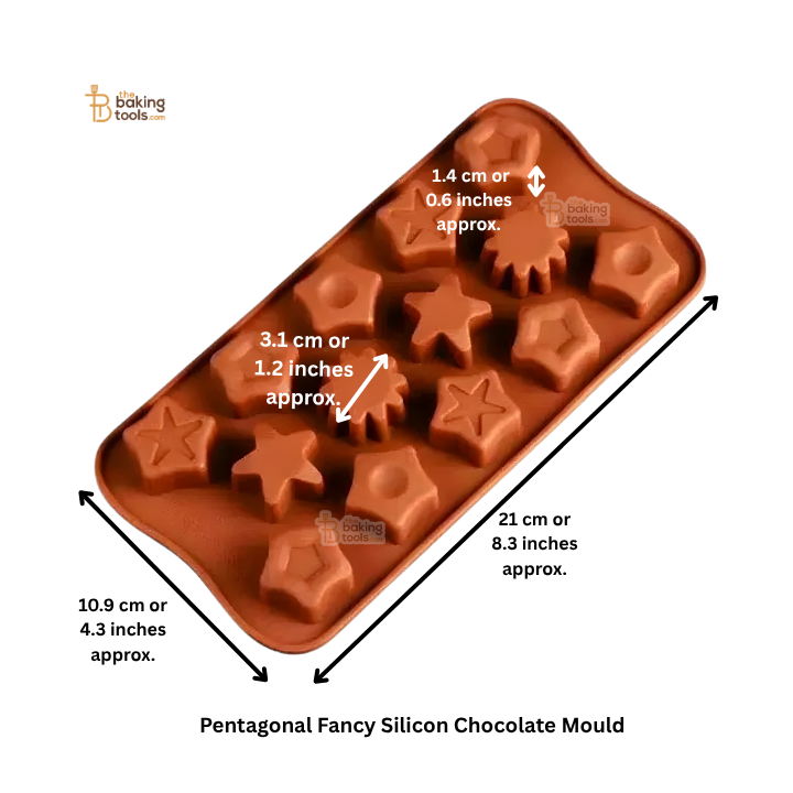 Pentagonal Fancy Silicon Chocolate Mould