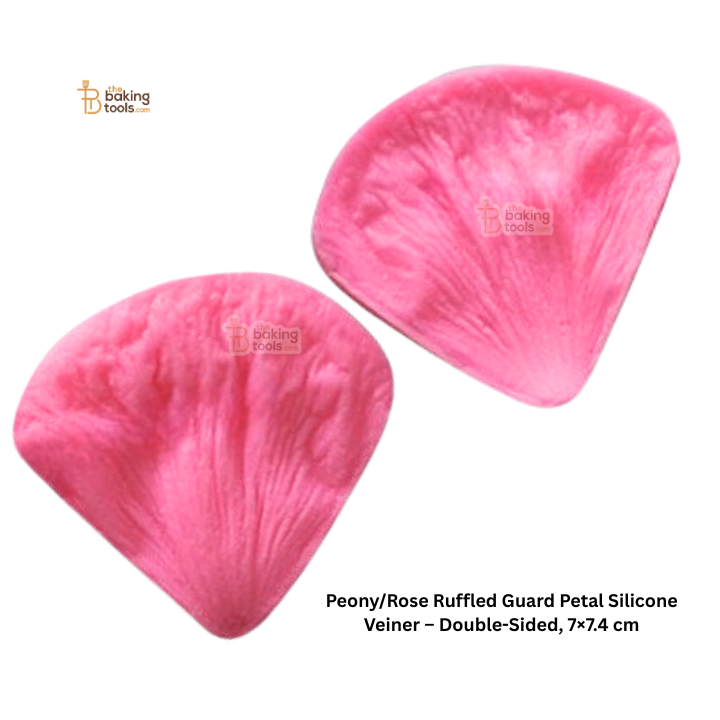 Peony/Rose Ruffled Guard Petal Silicone Veiner – Double-Sided, 7×7.4 cm #782