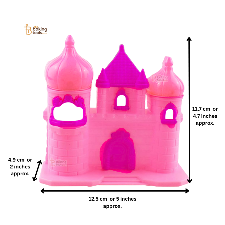 Pink Castle Theme Toy Cake Topper
