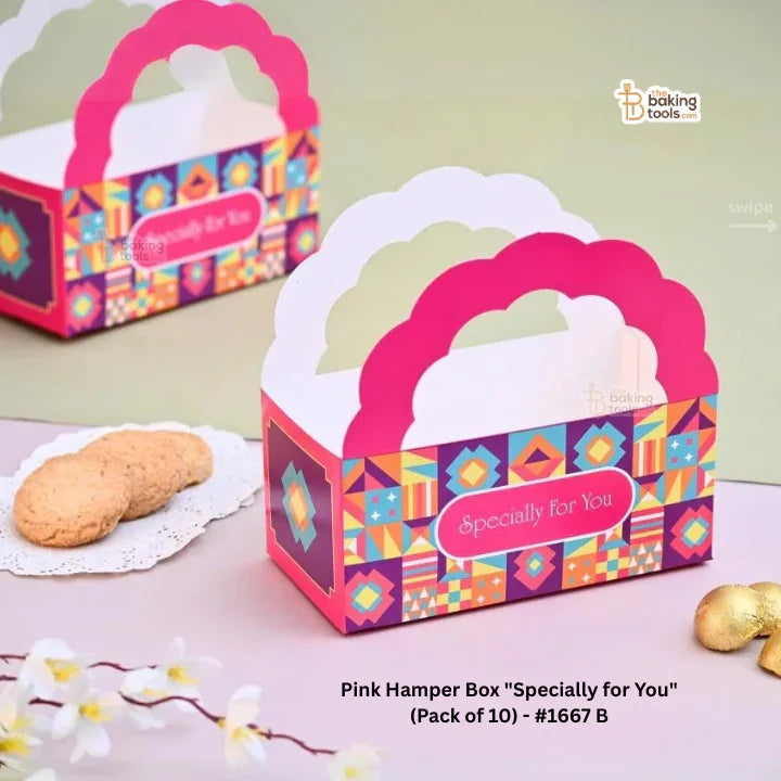 Pink Hamper Box "Specially for You" (Pack of 10) - #1667 B