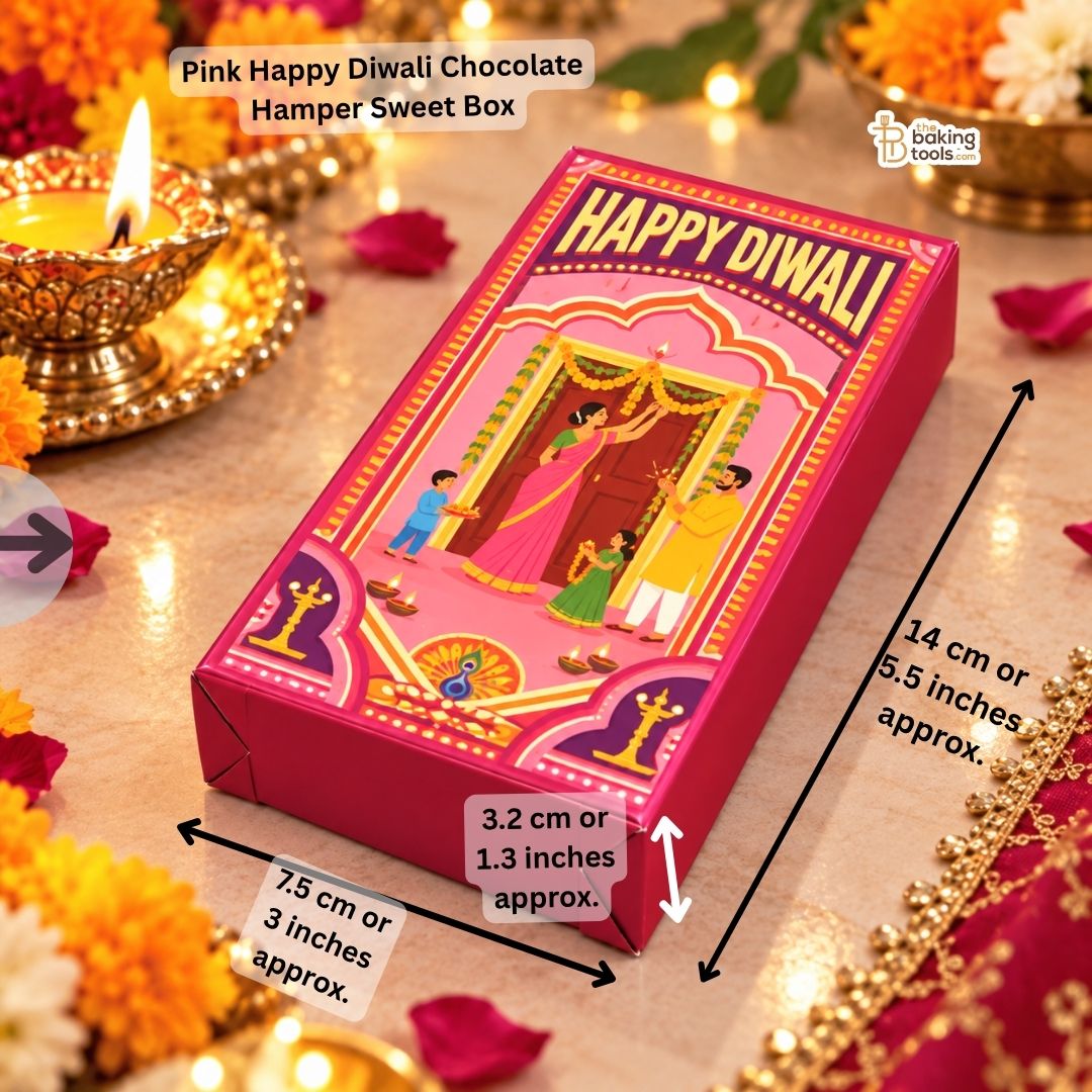 Pink Happy Diwali Chocolate Hamper Sweet Box -  Pack of 10