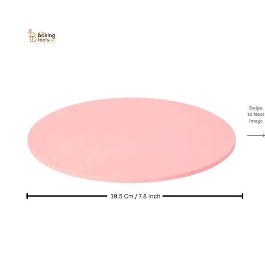 Pink Cake Dial MDF Board For 500gm Cake For 8X8 Inch Box (No COD) - thebakingtools.com