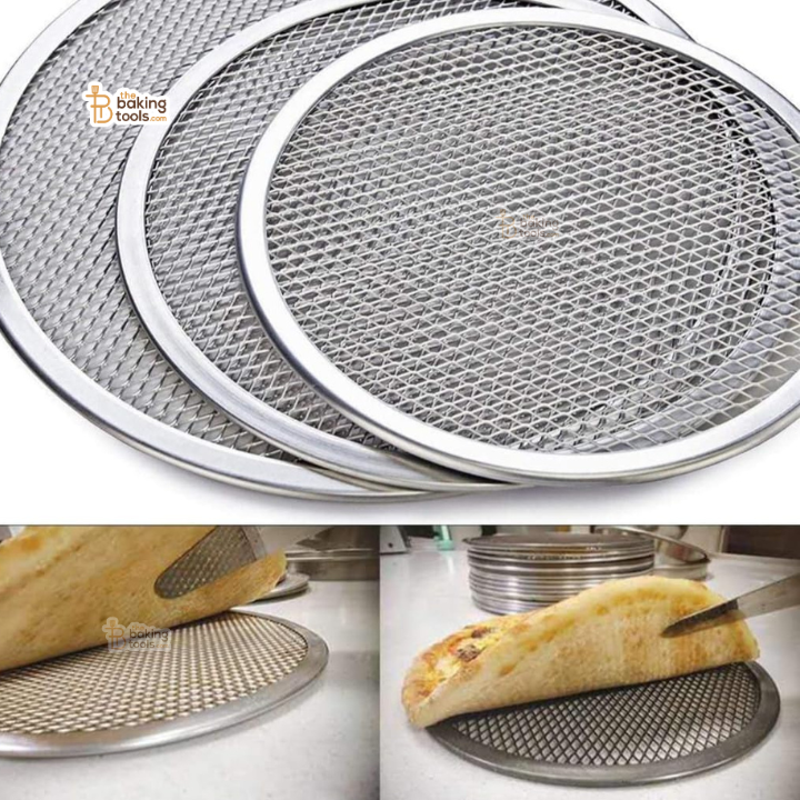 Pizza Mesh Screen / Pizza Jali | 8 Inches (Round, Aluminum) - 1 pcs