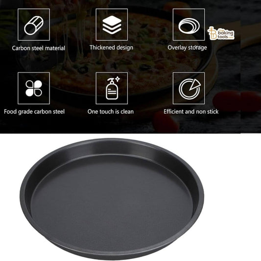 Pizza Pan Non-stick Greyish Black, with its features