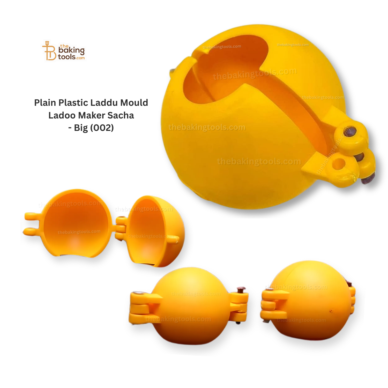 Plain Plastic Laddu Mould Ladoo Maker Sacha - Big (002) - thebakingtools.com