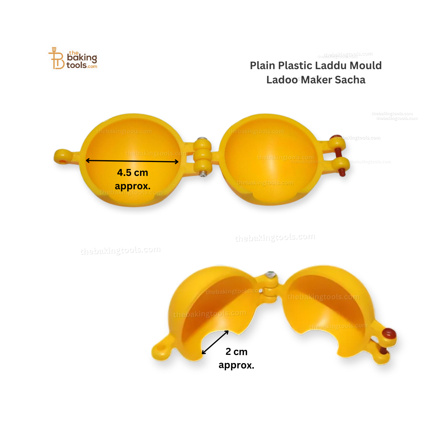 Plain Plastic Laddu Mould Ladoo Maker Sacha - thebakingtools.com