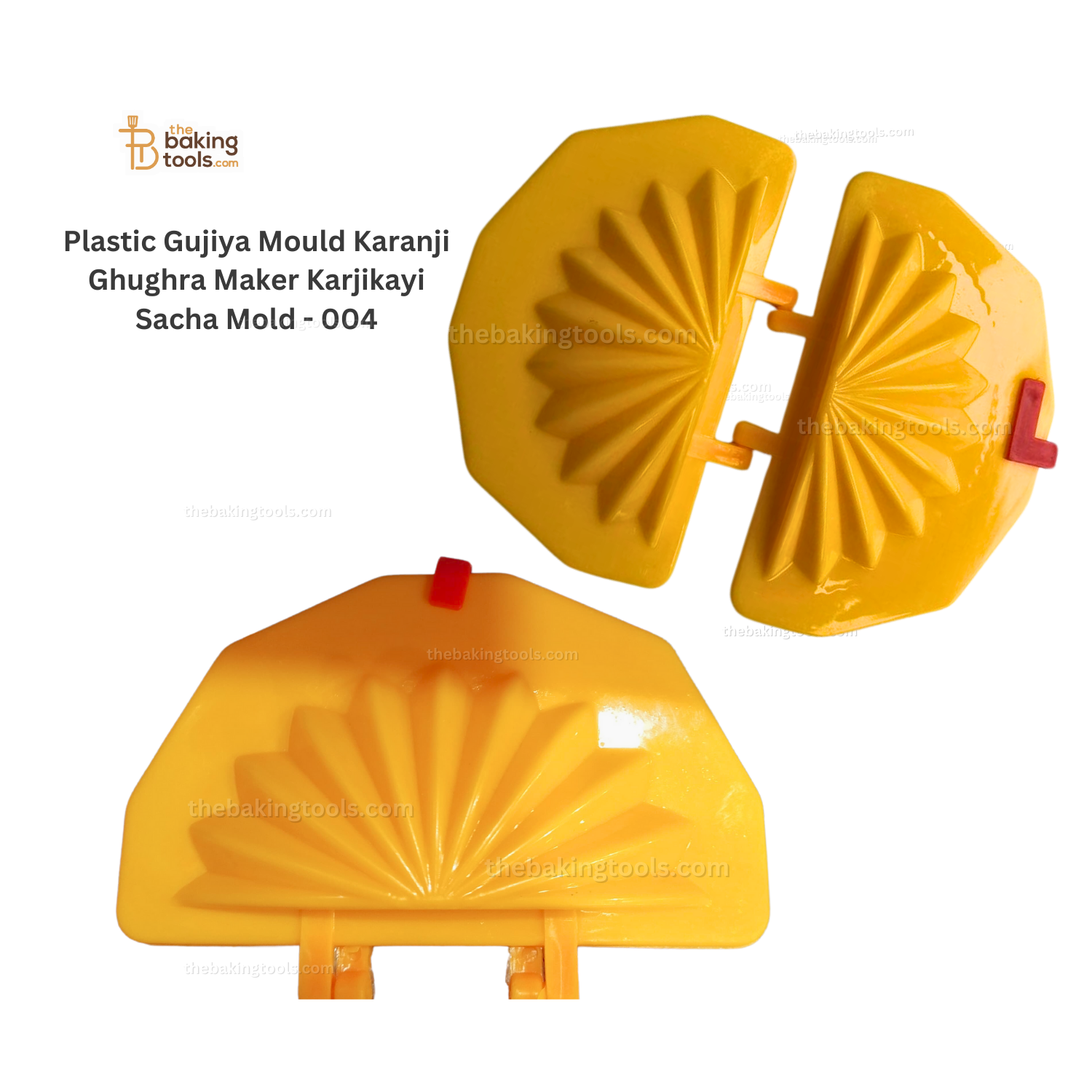 Plastic Gujiya Mould Karanji Ghughra Maker Karjikayi Sacha Mold - 005