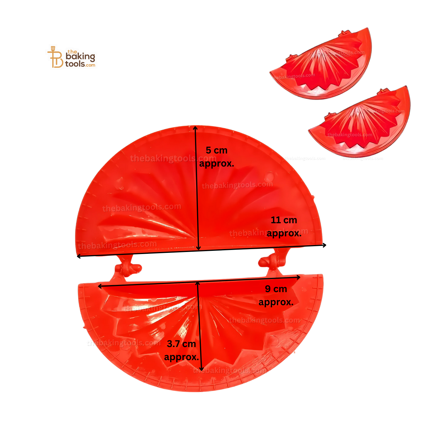 Plastic Gujiya Mould Karanji Ghughra Maker Karjikayi Sacha Mold - thebakingtools.com