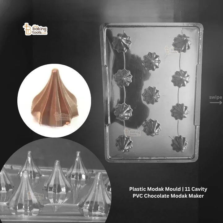 Plastic Modak Mould | 11 Cavity PVC Chocolate Modak Maker