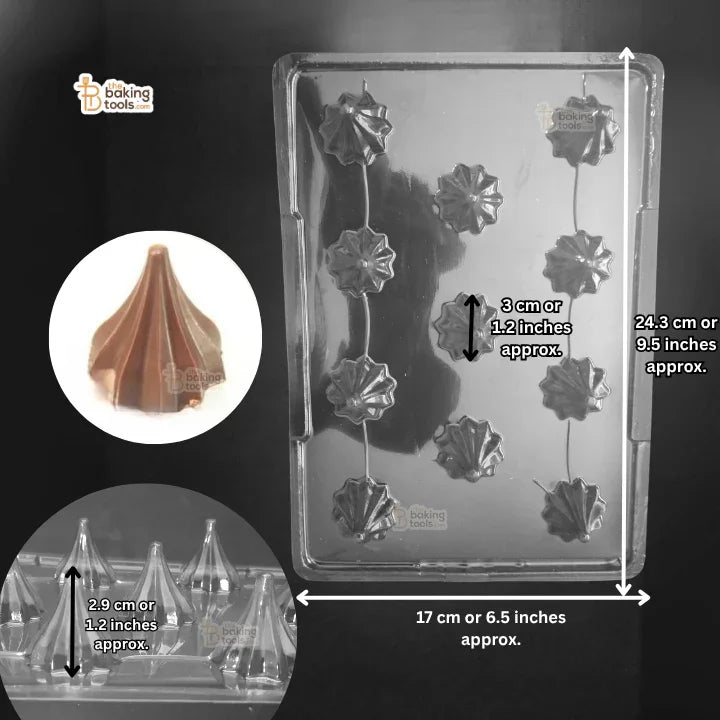 Plastic Modak Mould | 11 Cavity PVC Chocolate Modak Maker