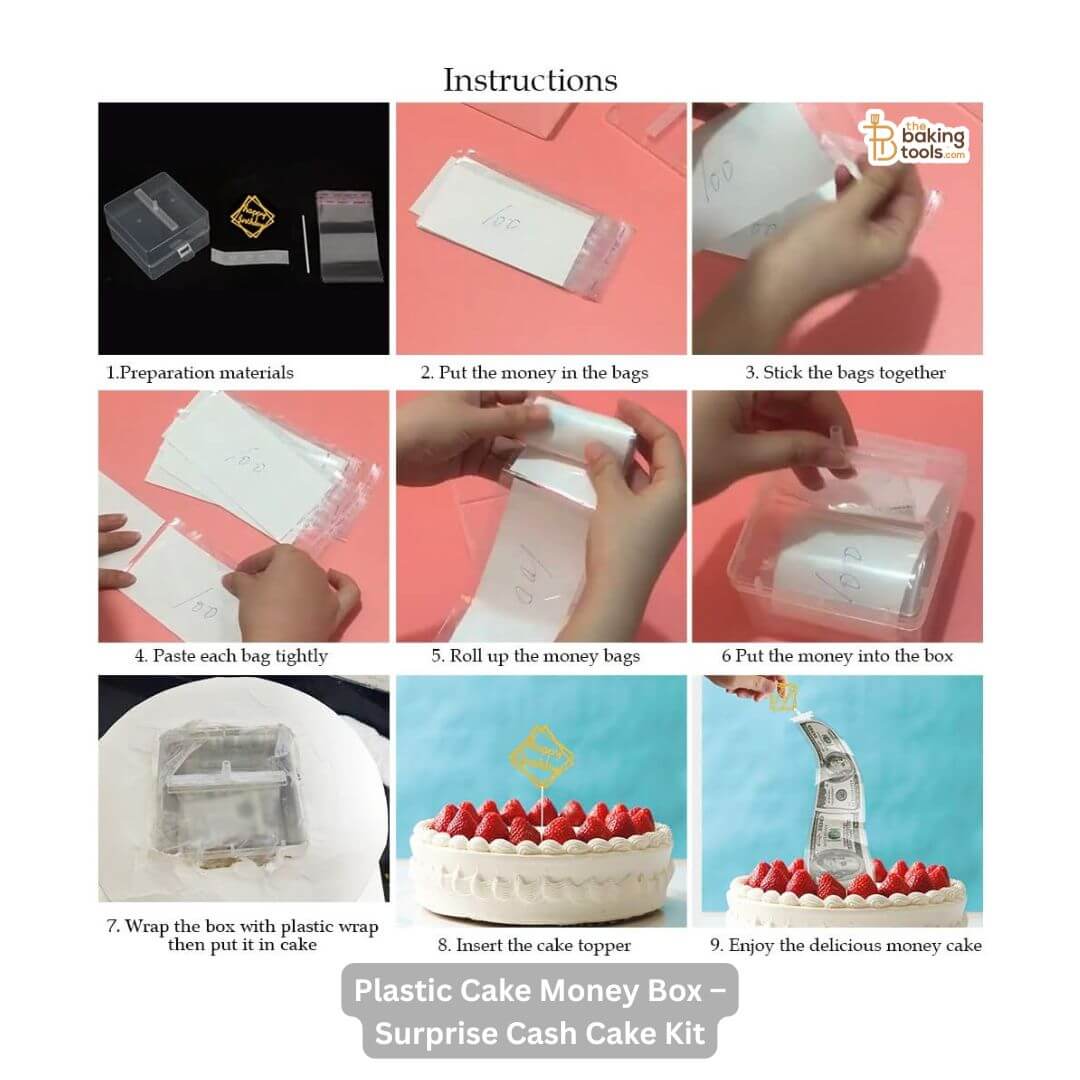 Plastic Cake Money Box – Surprise Cash Cake Kit
