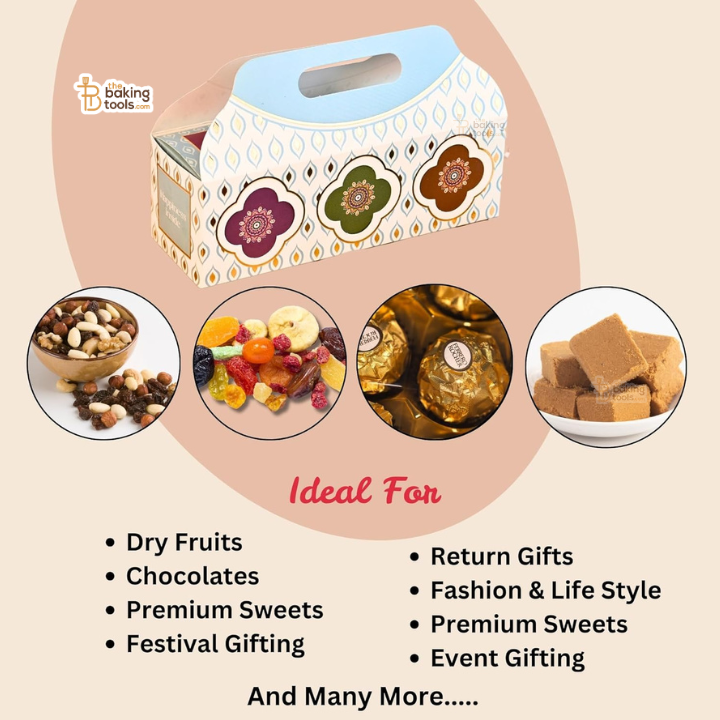 3-in-1 Gift Box with Inner Cubes – Pack of 10 Sets - #1657