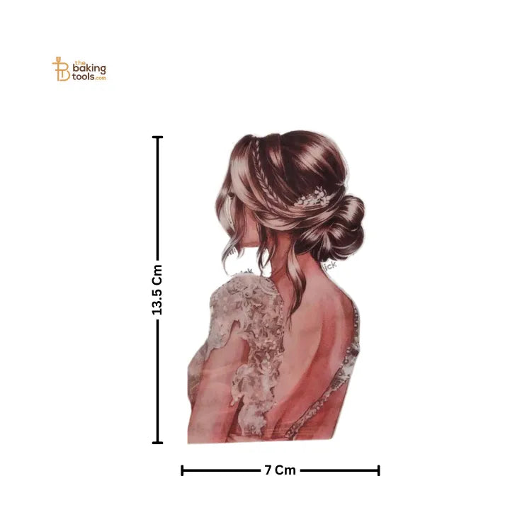 Back-Side Girl Theme Edible Wafer Paper Toppers – #TT-39 - thebakingtools.com