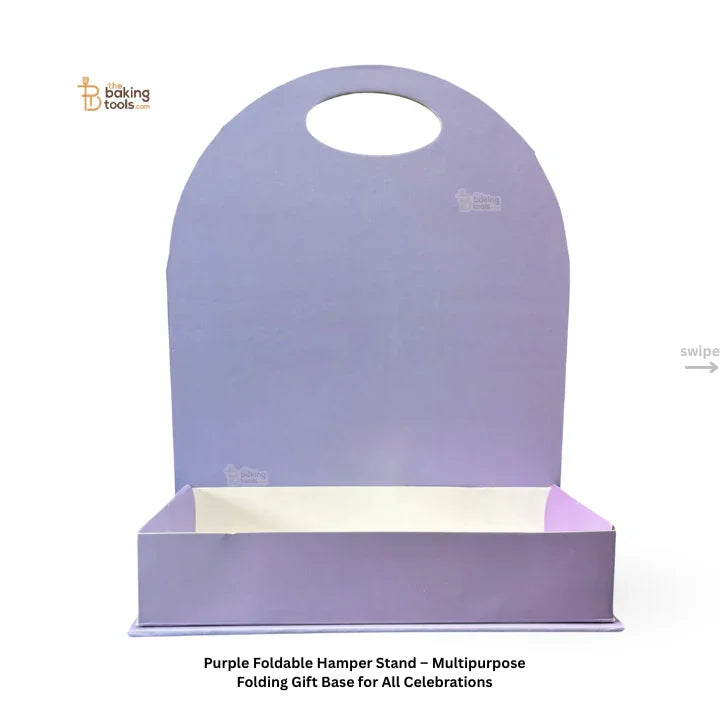 Purple Foldable Hamper Stand – Folding Gift Base