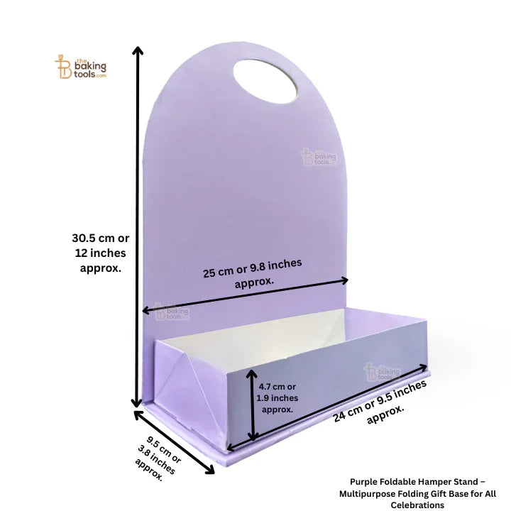Purple Foldable Hamper Stand – Folding Gift Base