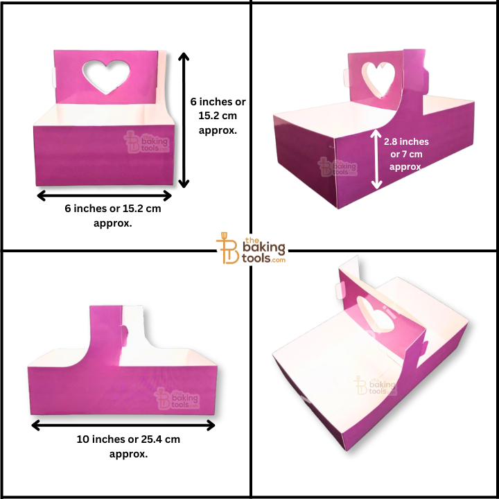 Purple Hamper Box With Heart Cutout Handle – (Pack of 10) | Gift Box