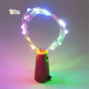 RGB Cork Fairy Lights Cake Decoration Topper