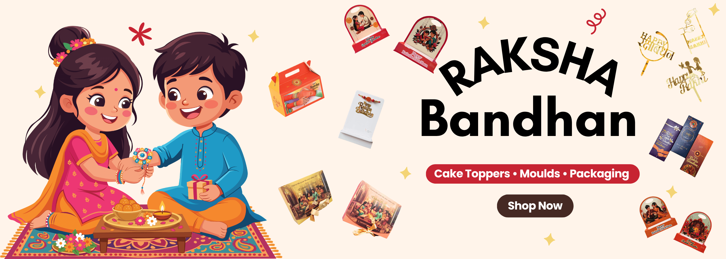 Rakhi Desktop Banner _ The Baking Tools