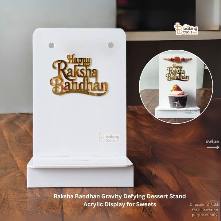 Raksha Bandhan Gravity Defying Dessert Stand Acrylic Display for Sweets