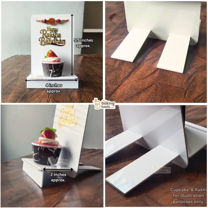 Raksha Bandhan Gravity Defying Dessert Stand Acrylic Display for Sweets