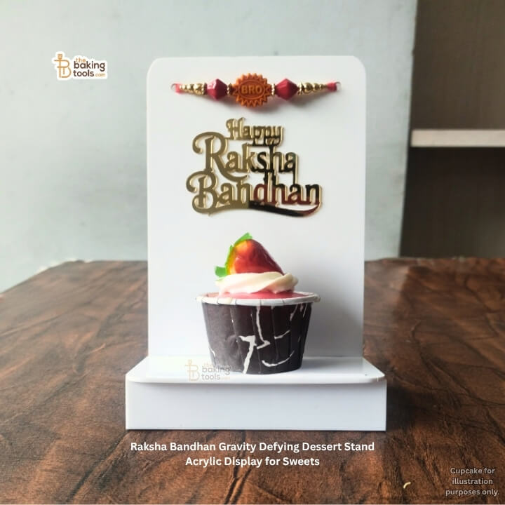 Raksha Bandhan Gravity Defying Dessert Stand Acrylic Display for Sweets