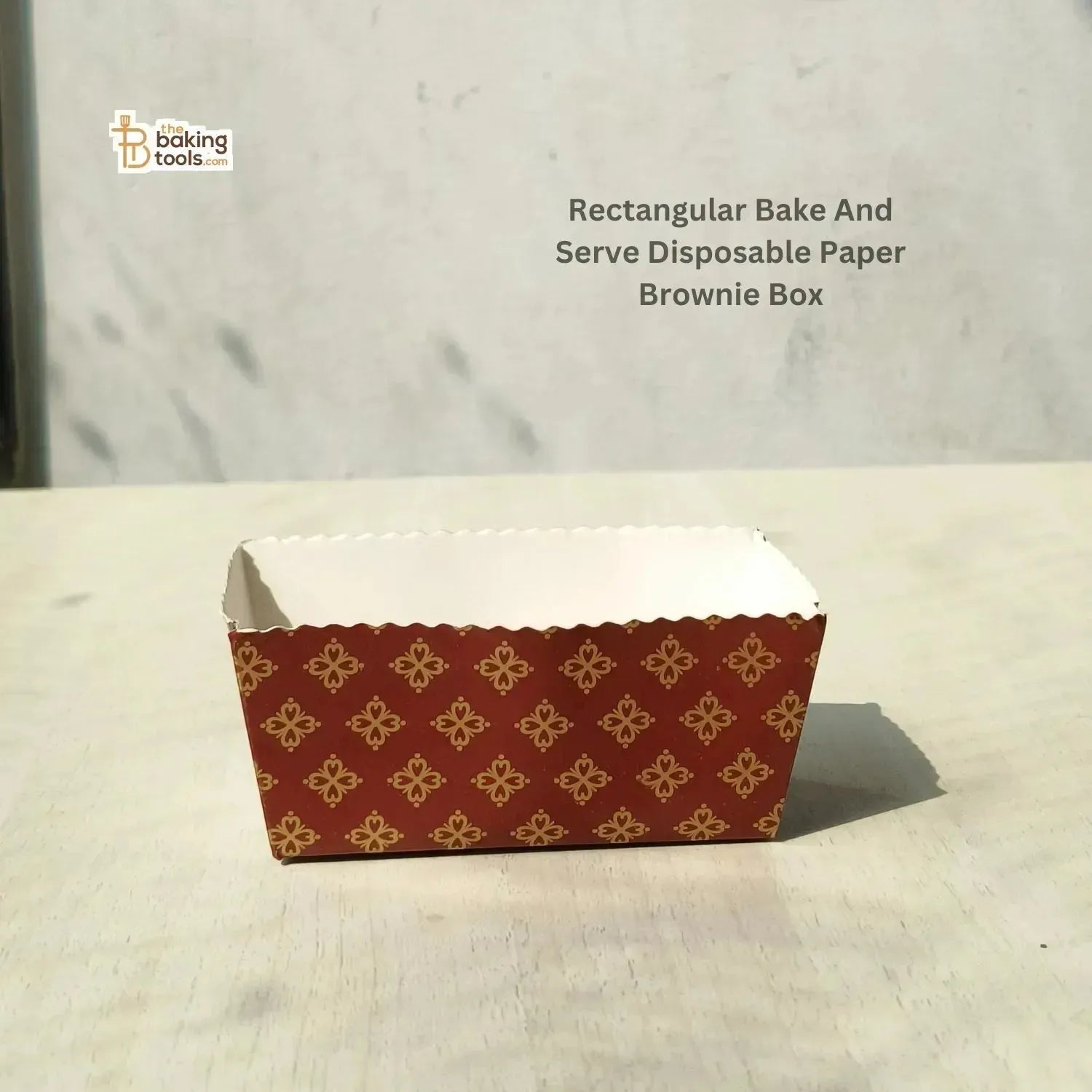 Rectangular Bake And Serve Disposable Paper Brownie Box - thebakingtools.com