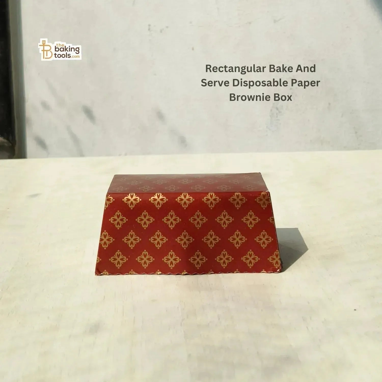 Rectangular Bake And Serve Disposable Paper Brownie Box - thebakingtools.com