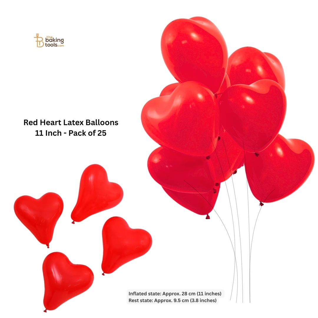 Red Heart Latex Balloons 11 Inch