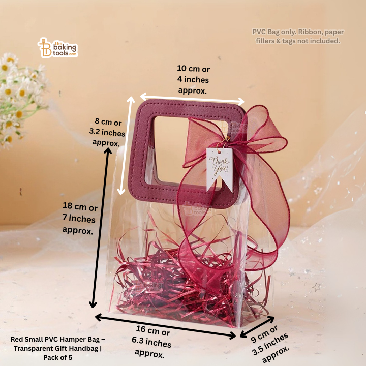 Gift bag with dimensions