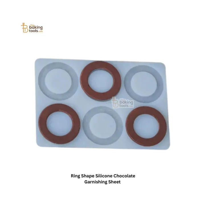 Ring Shape Silicone Chocolate Garnishing Sheet - thebakingtools.com