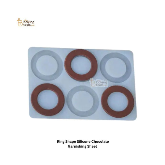 Ring Shape Silicone Chocolate Garnishing Sheet - thebakingtools.com